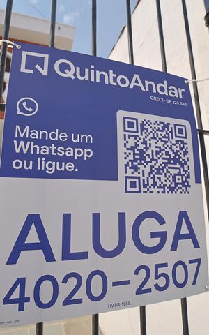 Casa para alugar com 70m², 2 quartos e 2 vagasPlaca instalada em 29/09/2026 com o código HVTG-1858