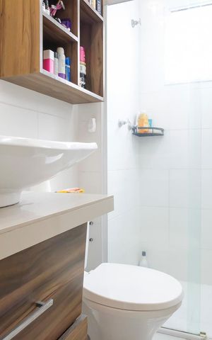 Apartamento à venda com 68m², 2 quartos e 1 vagaBanheiro da suíte