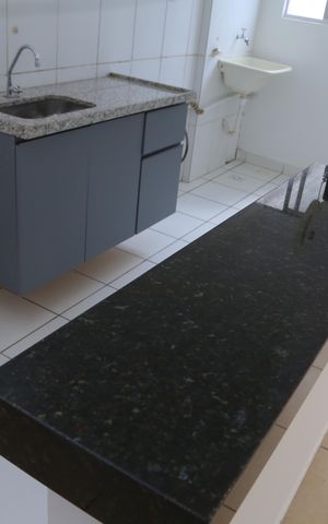 Apartamento à venda com 67m², 2 quartos e 1 vagaCozinha Americana