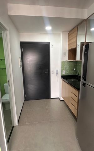 Studio para alugar com 25m², 1 quarto e sem vaga Studio para alugar com 25m², 1 quarto e sem vagaCozinha