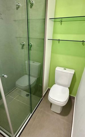 Studio para alugar com 25m², 1 quarto e sem vaga Studio para alugar com 25m², 1 quarto e sem vagaBanheiro