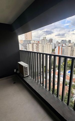Studio para alugar com 25m², 1 quarto e sem vaga Studio para alugar com 25m², 1 quarto e sem vagaVaranda