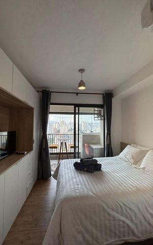 Studio à venda com 25m², 1 quarto e sem vaga Studio à venda com 25m², 1 quarto e sem vagaSala/Quarto
