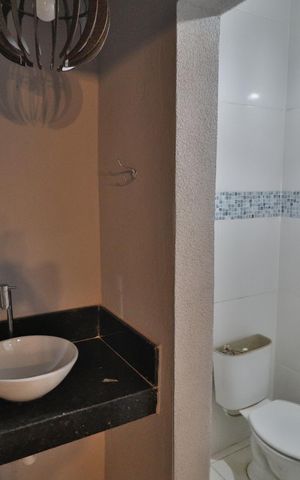 Casa para alugar com 184m², 3 quartos e 2 vagasBanheiro da Varanda