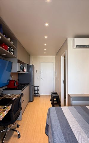 Studio à venda com 25m², 1 quarto e sem vaga