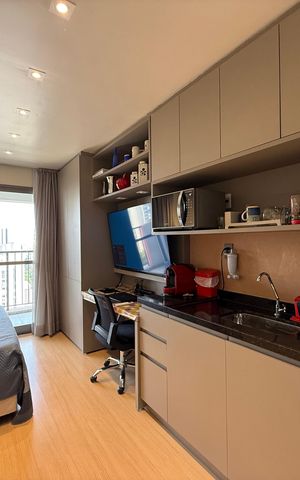Studio à venda com 25m², 1 quarto e sem vaga