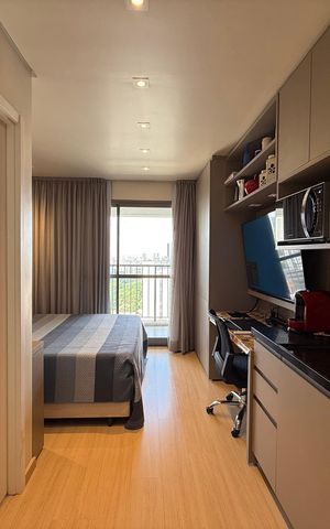Studio à venda com 25m², 1 quarto e sem vaga