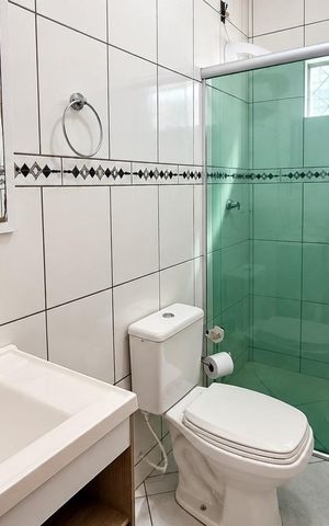 Casa para alugar com 75m², 3 quartos e 1 vaga Casa para alugar com 75m², 3 quartos e 1 vagaBanheiro 1