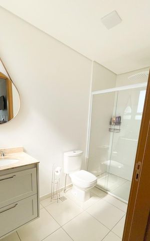 Apartamento à venda com 101m², 3 quartos e 2 vagas Apartamento à venda com 101m², 3 quartos e 2 vagasBanheiro social