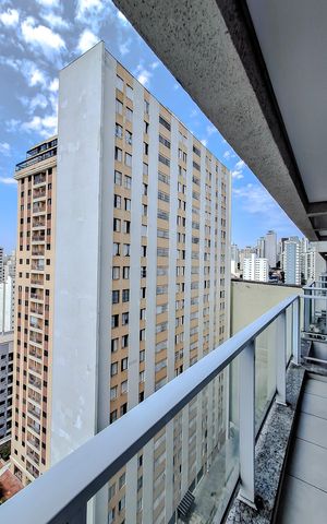 Apartamento para alugar com 35m², 1 quarto e 1 vagaVaranda da Sala/Cozinha