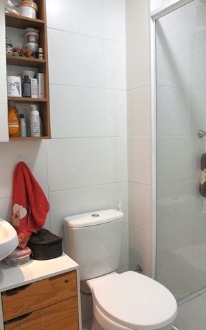 Apartamento para alugar com 36m², 1 quarto e sem vaga Apartamento para alugar com 36m², 1 quarto e sem vagaBanheiro da Suíte