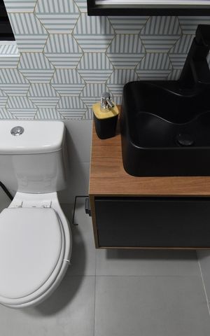 Apartamento para alugar com 36m², 1 quarto e sem vagaBanheiro da Suíte