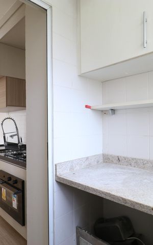 Apartamento para alugar com 48m², 2 quartos e 1 vagaCozinha e Área de serviço 