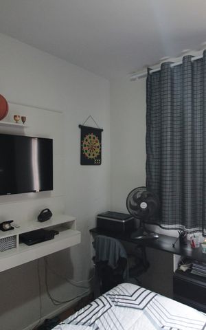 Casa de condomínio à venda com 70m², 2 quartos e 1 vagaQuarto 2