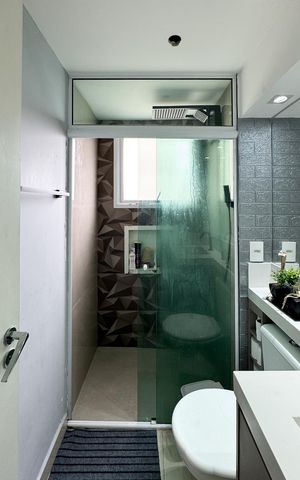 Apartamento para alugar com 55m², 2 quartos e 1 vaga Apartamento para alugar com 55m², 2 quartos e 1 vagaBanheiro Social