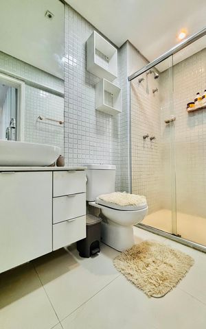 Apartamento à venda com 70m², 2 quartos e 1 vaga Apartamento à venda com 70m², 2 quartos e 1 vagaBanheiro social