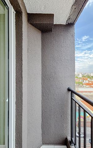 Studio à venda com 26m², 1 quarto e sem vagaVaranda