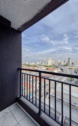 Studio à venda com 26m², 1 quarto e sem vagaVaranda