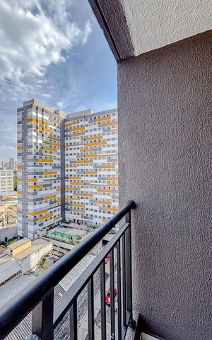 Studio à venda com 26m², 1 quarto e sem vagaVaranda