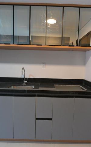 Apartamento para alugar com 54m², 1 quarto e 1 vaga Apartamento para alugar com 54m², 1 quarto e 1 vagaSala/Cozinha