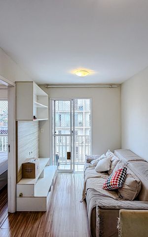 Studio para alugar com 34m², 1 quarto e sem vaga Studio para alugar com 34m², 1 quarto e sem vagaSala