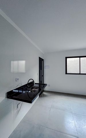 Apartamento à venda com 37m², 2 quartos e sem vagaCozinha e Área de Serviço