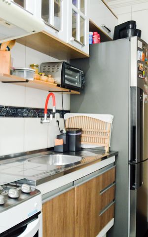 Apartamento à venda com 45m², 2 quartos e 1 vagaCozinha  e Área de Serviço 