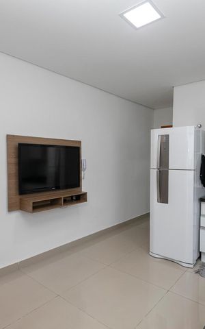 Studio para alugar com 38m², 1 quarto e sem vagaSALA E COZINHA INTEGRADOS