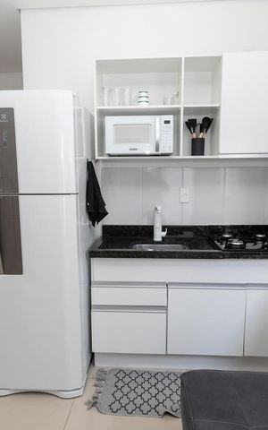 Studio para alugar com 38m², 1 quarto e sem vagaSALA E COZINHA INTEGRADOS