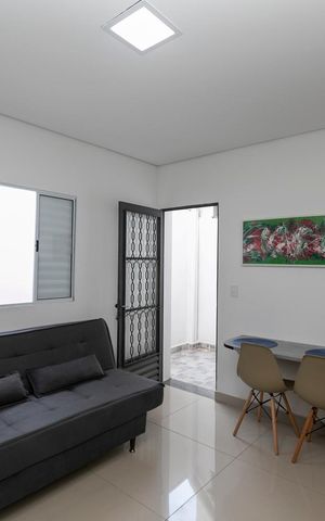 Studio para alugar com 38m², 1 quarto e sem vagaSALA E COZINHA INTEGRADOS