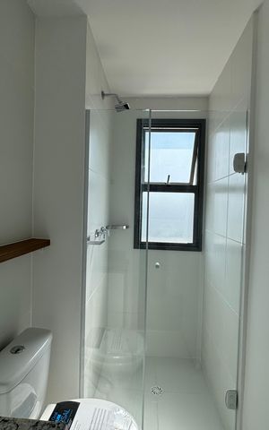 Apartamento para alugar com 57m², 2 quartos e 2 vagas Apartamento para alugar com 57m², 2 quartos e 2 vagasBanheiro da Suíte 1