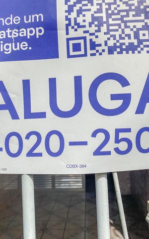 Casa para alugar com 120m², 2 quartos e 2 vagas Casa para alugar com 120m², 2 quartos e 2 vagasPlaca