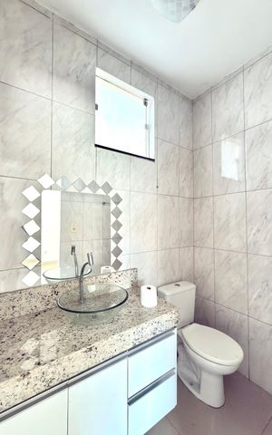 Casa para alugar com 250m², 3 quartos e 7 vagas Casa para alugar com 250m², 3 quartos e 7 vagasBanheiro da Suíte 1