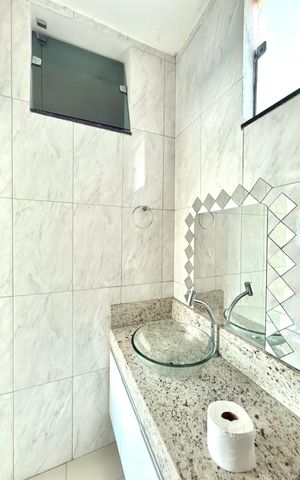 Casa para alugar com 250m², 3 quartos e 7 vagas Casa para alugar com 250m², 3 quartos e 7 vagasBanheiro da Suíte 1