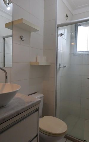 Apartamento para alugar com 70m², 3 quartos e 2 vagas Apartamento para alugar com 70m², 3 quartos e 2 vagasBanheiro da Suíte