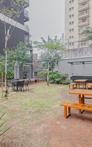 Studio para alugar com 23m², 1 quarto e sem vagaChurrasqueira