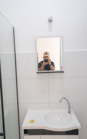 Studio para alugar com 17m², 1 quarto e 1 vaga Studio para alugar com 17m², 1 quarto e 1 vagaBanheiro