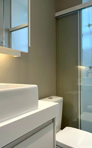 Studio à venda com 26m², 1 quarto e sem vaga Studio à venda com 26m², 1 quarto e sem vagaBanheiro
