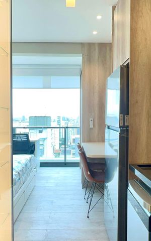 Studio à venda com 26m², 1 quarto e sem vaga Studio à venda com 26m², 1 quarto e sem vagaCozinha