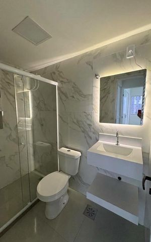 Apartamento para alugar com 55m², 2 quartos e 1 vaga Apartamento para alugar com 55m², 2 quartos e 1 vagaBanheiro