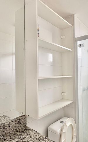 Apartamento à venda com 42m², 2 quartos e 1 vaga Apartamento à venda com 42m², 2 quartos e 1 vagaBanheiro