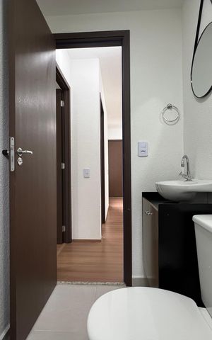 Apartamento para alugar com 46m², 2 quartos e 1 vaga Apartamento para alugar com 46m², 2 quartos e 1 vagaBanheiro Social