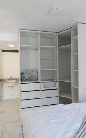 Studio para alugar com 40m², 1 quarto e 1 vagaQuarto