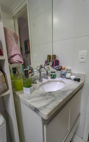 Apartamento à venda com 88m², 3 quartos e 2 vagas Apartamento à venda com 88m², 3 quartos e 2 vagasBanheiro da suíte