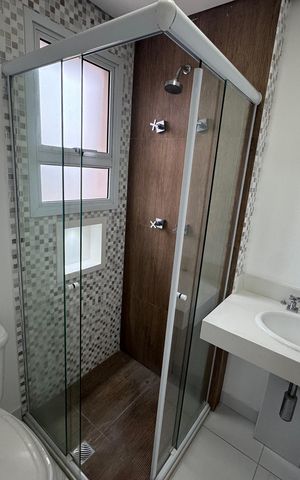 Apartamento para alugar com 110m², 3 quartos e 2 vagasBanheiro da suíte 1