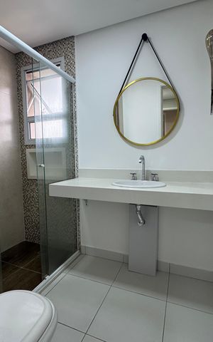 Apartamento para alugar com 110m², 3 quartos e 2 vagasBanheiro da suíte 3