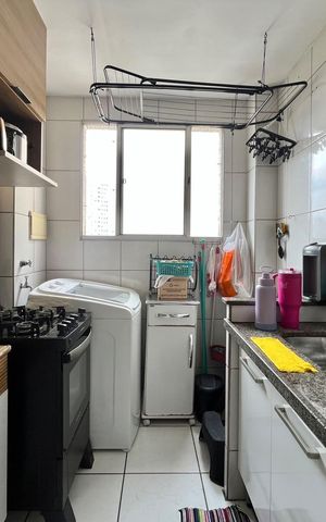 Apartamento à venda com 45m², 2 quartos e 1 vaga Apartamento à venda com 45m², 2 quartos e 1 vagaCozinha e Área de Serviço