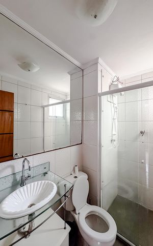 Apartamento para alugar com 55m², 2 quartos e 1 vaga Apartamento para alugar com 55m², 2 quartos e 1 vagaBanheiro