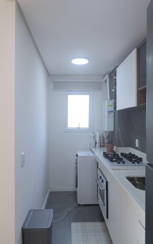 Apartamento à venda com 49m², 2 quartos e 1 vagaCozinha e Área de Serviço