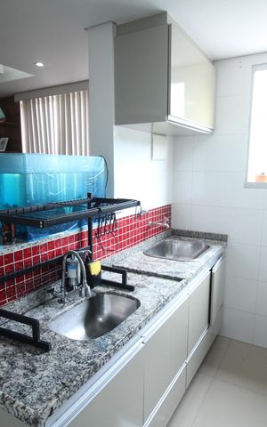 Apartamento à venda com 45m², 2 quartos e 1 vagaCozinha e Área de Serviço